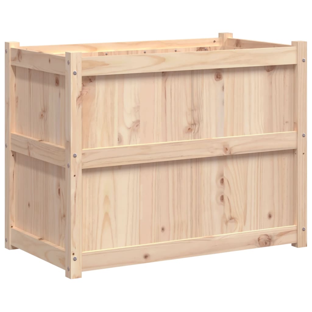 Plantenbak 90X50X70 Cm Massief Grenenhout Natuurlijk grenenhout