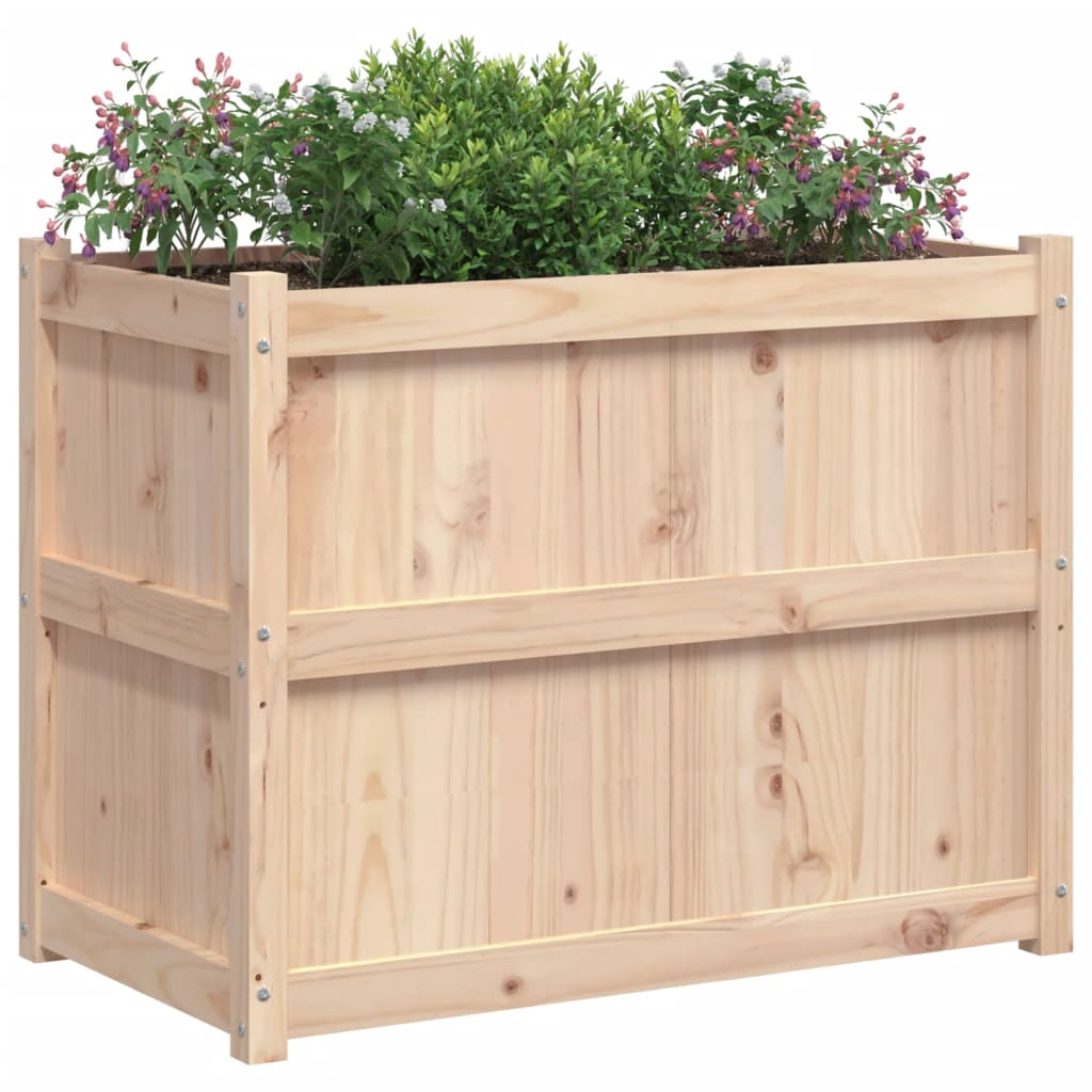 Plantenbak 90X50X70 Cm Massief Grenenhout Natuurlijk grenenhout