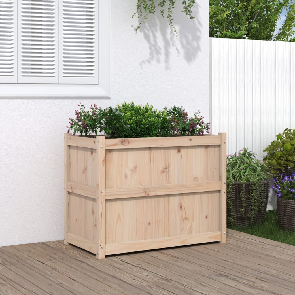 Plantenbak 90X50X70 Cm Massief Grenenhout Natuurlijk grenenhout