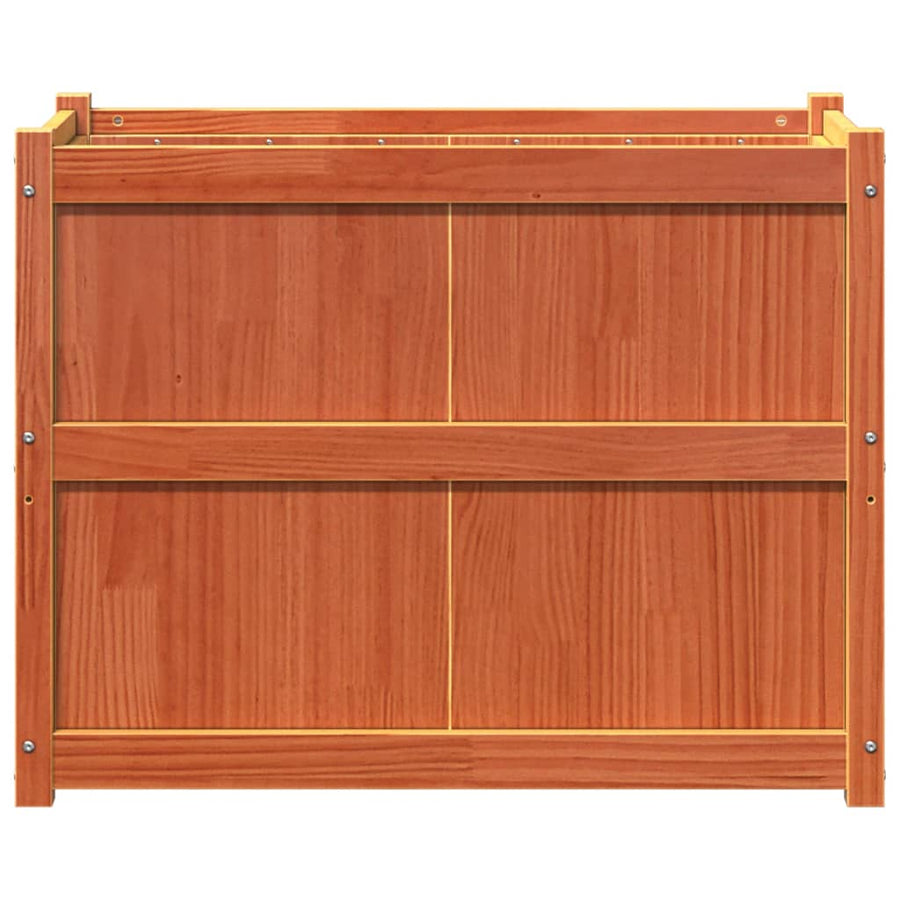 Plantenbak 90X50X70 Cm Massief Grenenhout Waxbruin