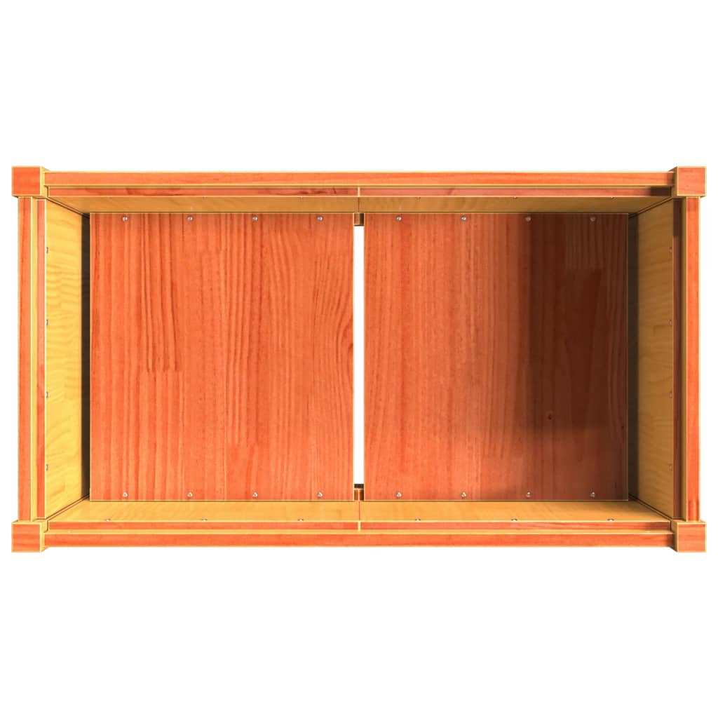 Plantenbak 90X50X70 Cm Massief Grenenhout Waxbruin
