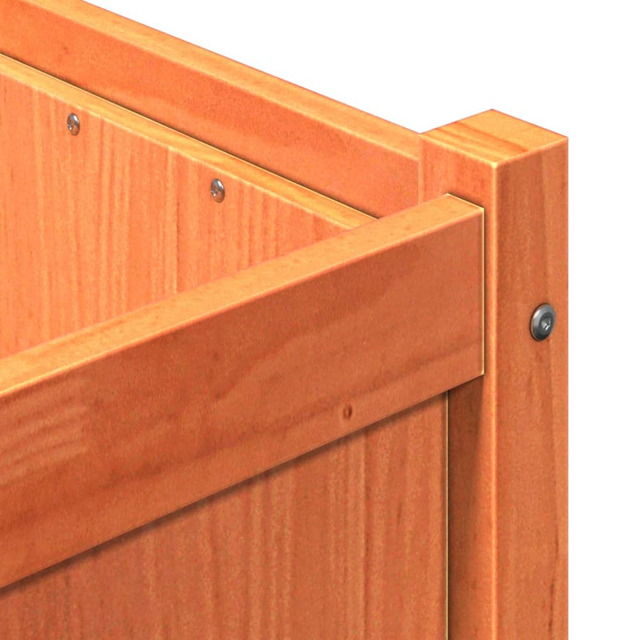 Plantenbak 90X50X70 Cm Massief Grenenhout Waxbruin