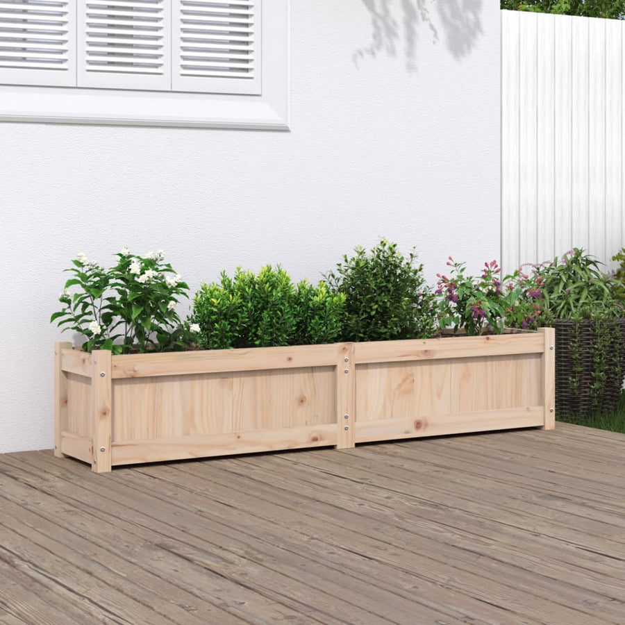 Plantenbak 50X3X3 Cm Massief Grenenhout 1 Natuurlijk grenenhout