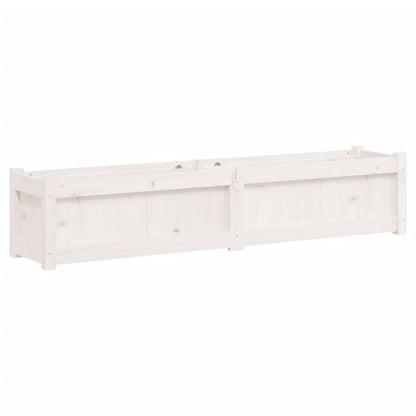 Plantenbak 50X3X3 Cm Massief Grenenhout Wit 1 Wit grenenhout