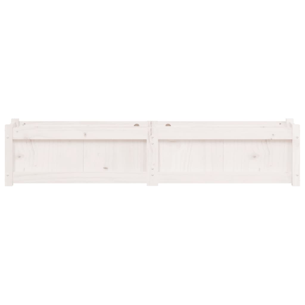 Plantenbak 50X3X3 Cm Massief Grenenhout Wit 1 Wit grenenhout