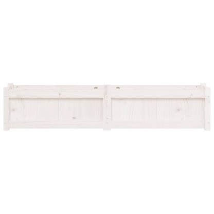 Plantenbak 50X3X3 Cm Massief Grenenhout Wit 1 Wit grenenhout