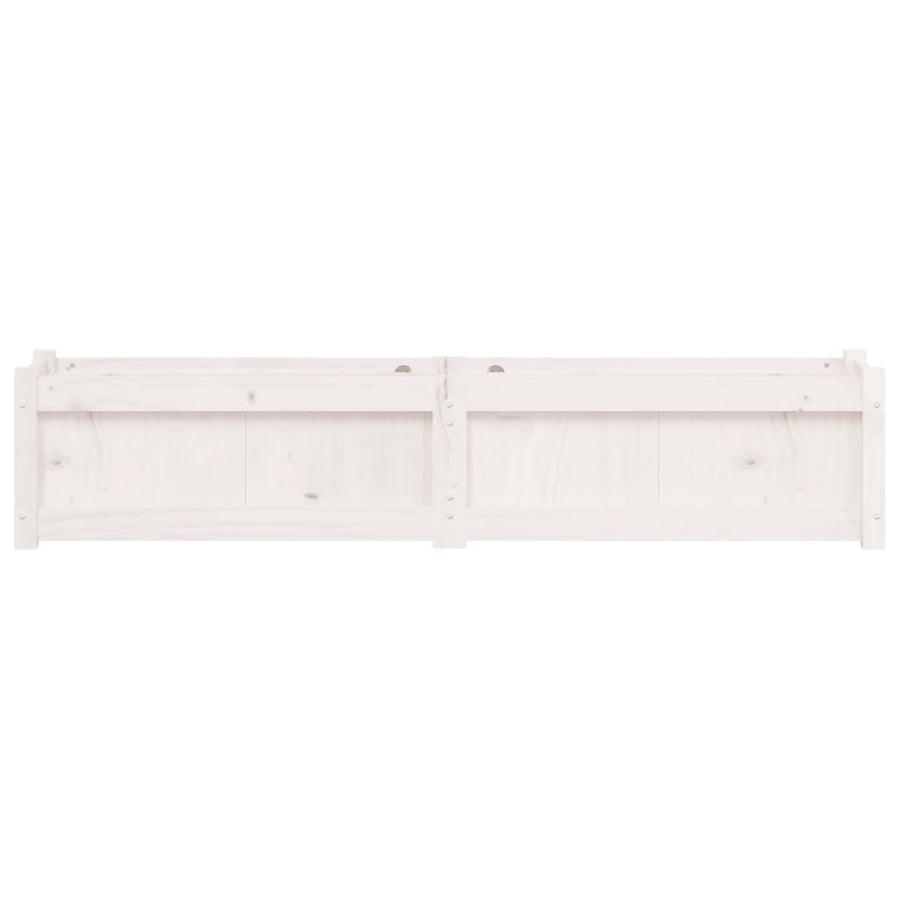 Plantenbak 50X3X3 Cm Massief Grenenhout Wit 1 Wit grenenhout