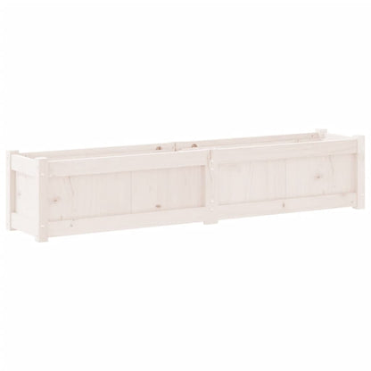 Plantenbak 50X3X3 Cm Massief Grenenhout Wit 1 Wit grenenhout
