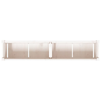 Plantenbak 50X3X3 Cm Massief Grenenhout Wit 1 Wit grenenhout