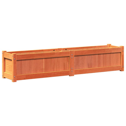 Plantenbak 150X31X31 Cm Massief Grenenhout Wasbruin 1