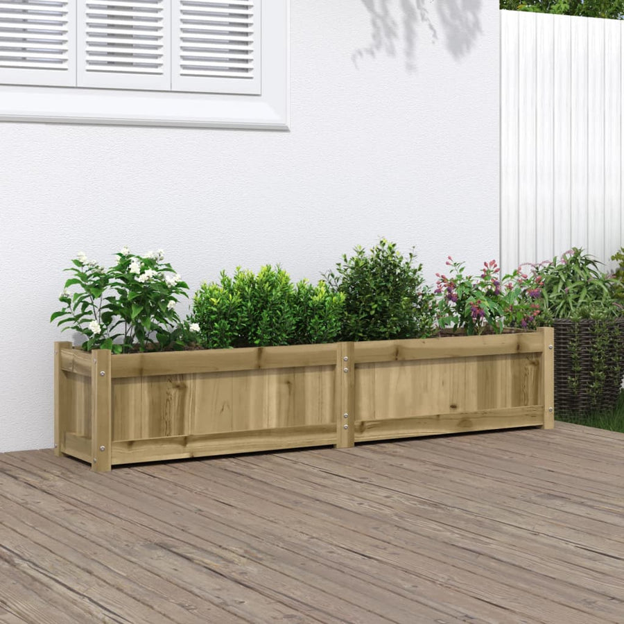 Plantenbak 50X3X3 Cm Geïmpregneerd Grenenhout 1 Naturel geïmpregneerd