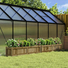 Plantenbakken 2 stuks 150x31x31 cm geïmpregneerd grenenhout