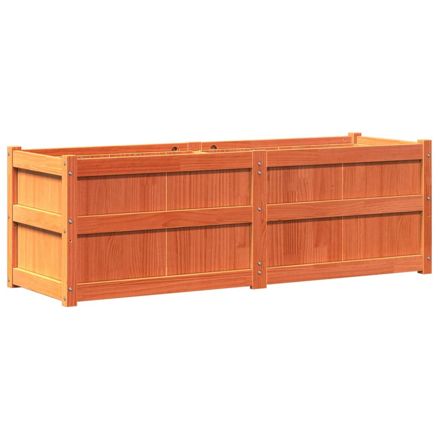 Plantenbak 150X50X50 Cm Massief Grenenhout Waxbruin