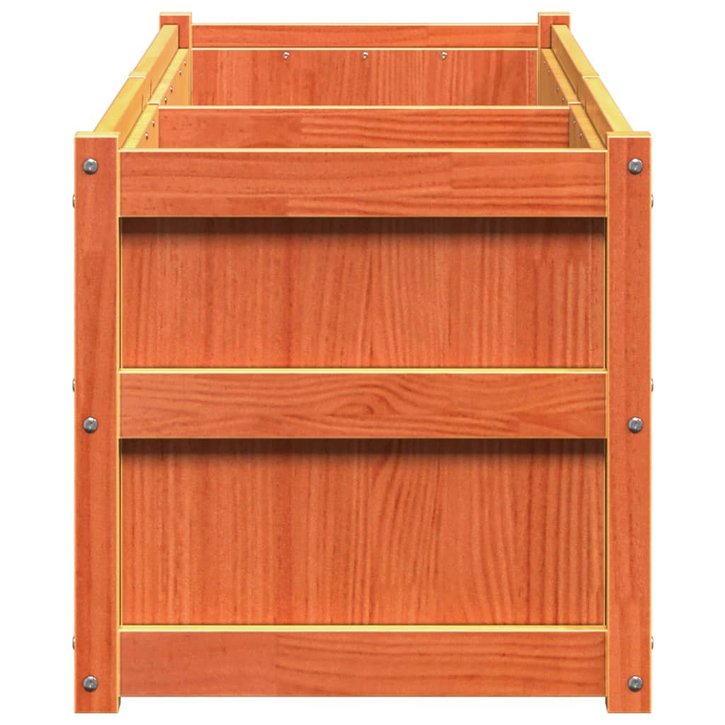 Plantenbak 150X50X50 Cm Massief Grenenhout Waxbruin