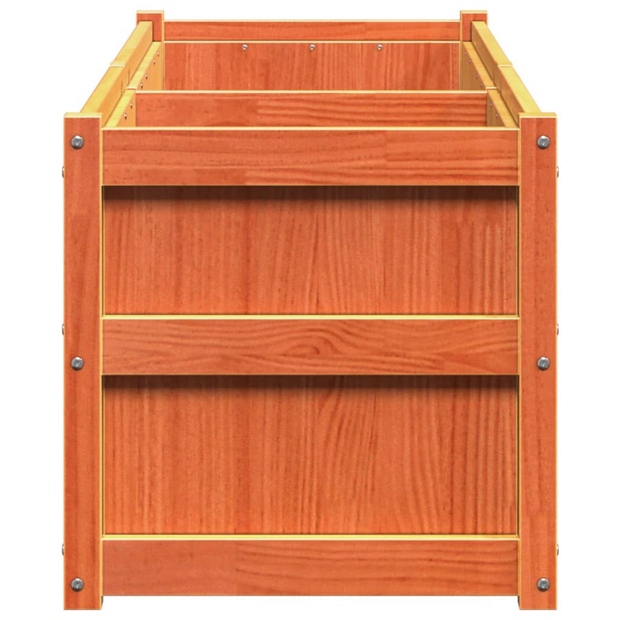 Plantenbak 150X50X50 Cm Massief Grenenhout Waxbruin
