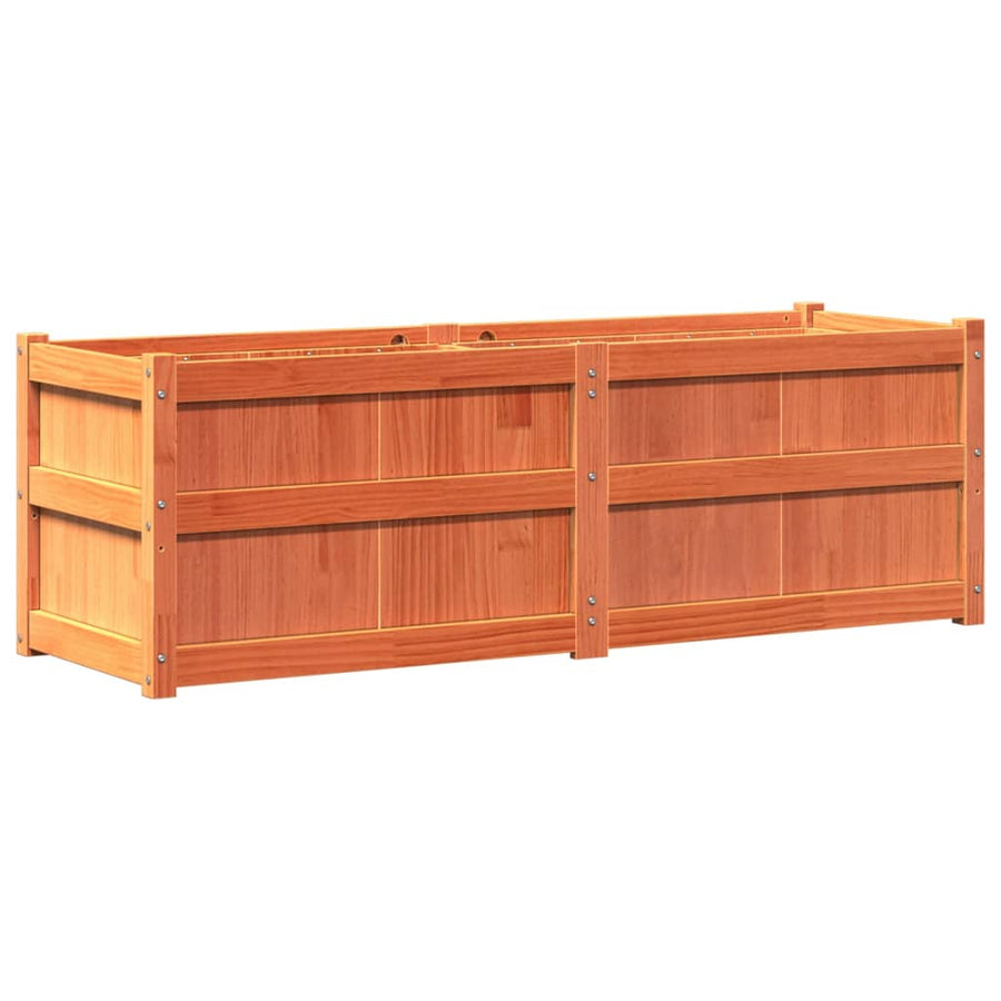 Plantenbak 150X50X50 Cm Massief Grenenhout Waxbruin