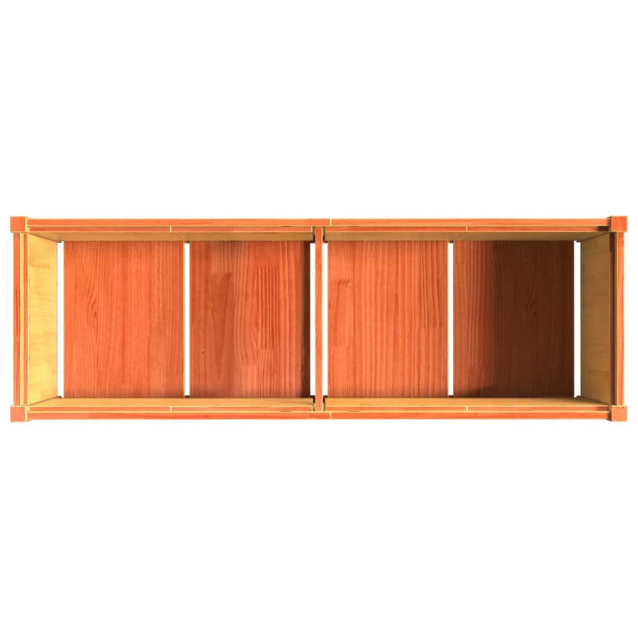 Plantenbak 150X50X50 Cm Massief Grenenhout Waxbruin