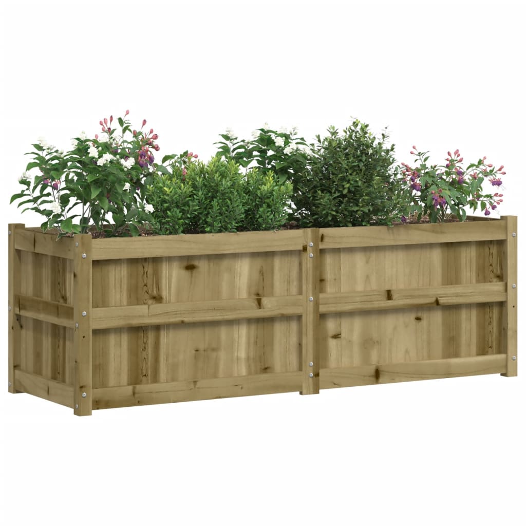 Plantenbak 50X50X50 Cm Geïmpregneerd Grenenhout Naturel geïmpregneerd
