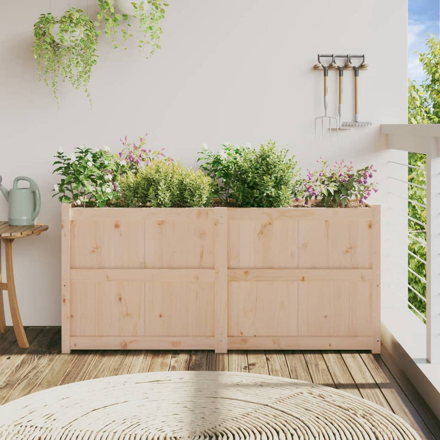 Plantenbak 50X50X70 Cm Massief Grenenhout Natuurlijk grenenhout