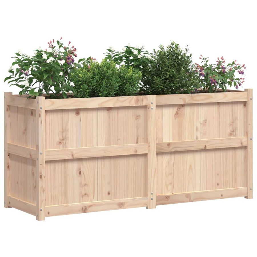 Plantenbak 50X50X70 Cm Massief Grenenhout Natuurlijk grenenhout
