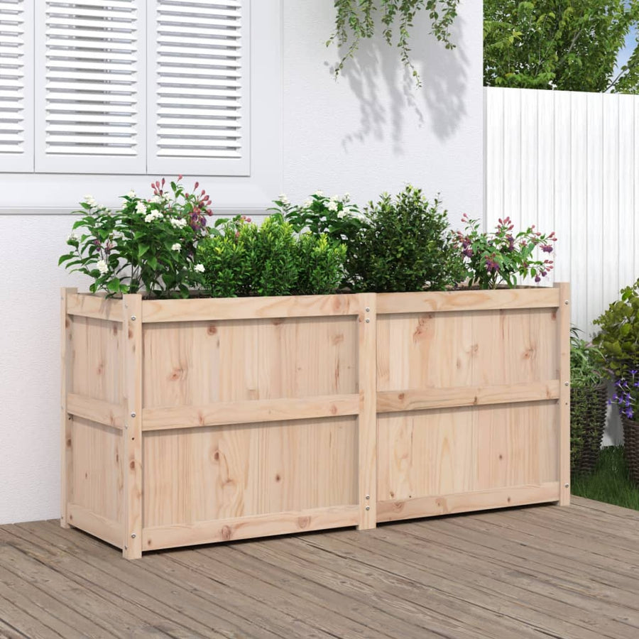 Plantenbak 50X50X70 Cm Massief Grenenhout Natuurlijk grenenhout
