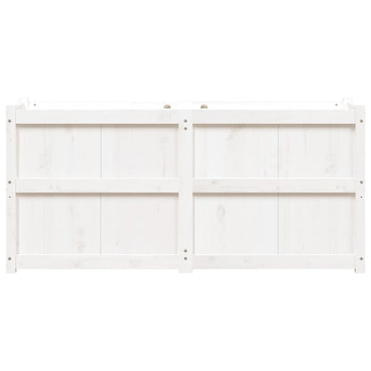 Plantenbak 50X50X70 Cm Massief Grenenhout Wit Wit grenenhout