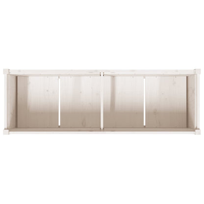 Plantenbak 50X50X70 Cm Massief Grenenhout Wit Wit grenenhout