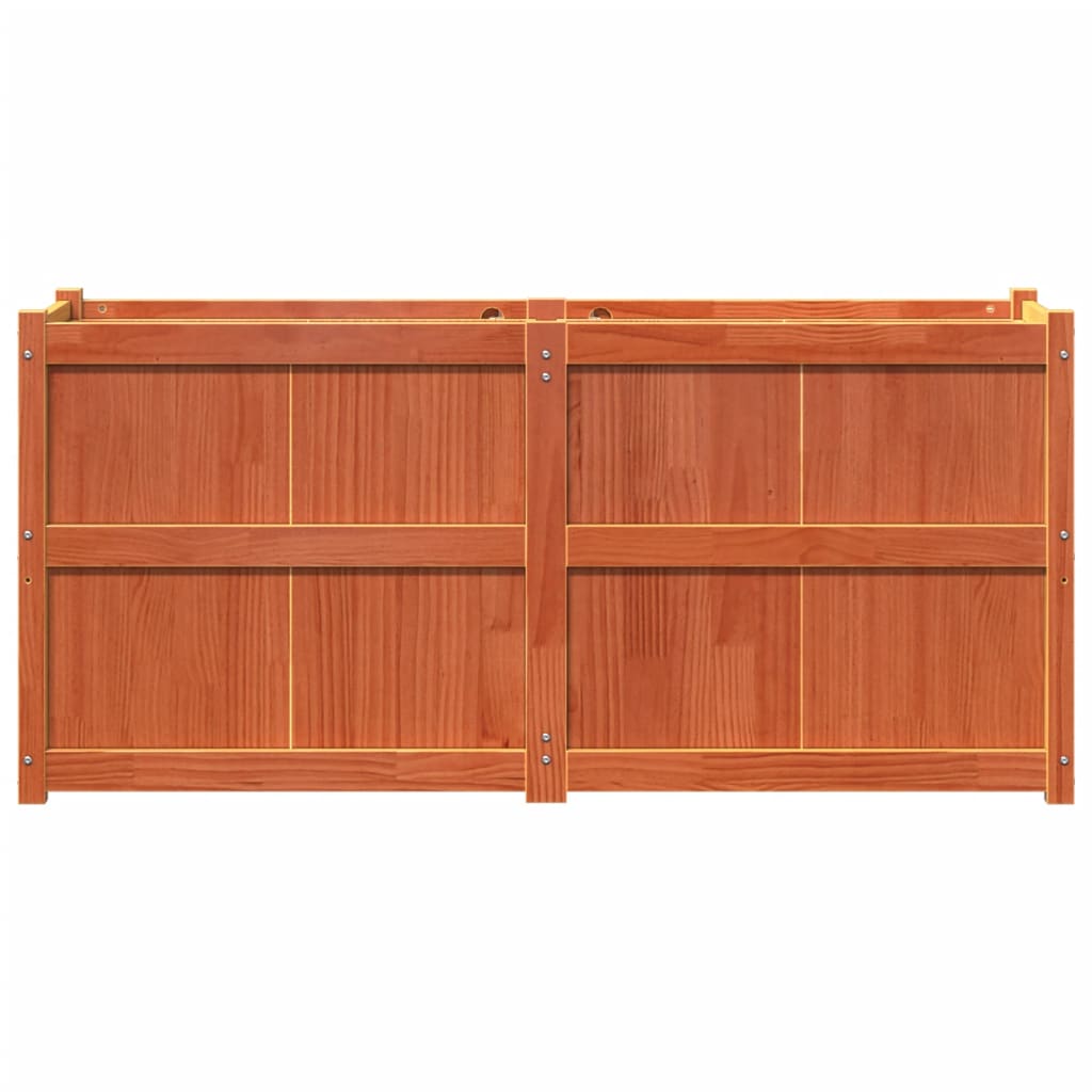 Plantenbak 150X50X70 Cm Massief Grenenhout Wasbruin Bruingrenen