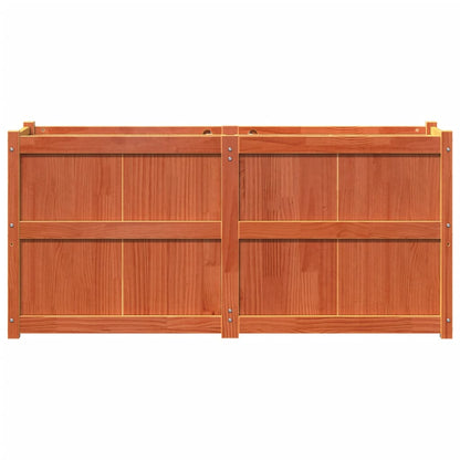 Plantenbak 150X50X70 Cm Massief Grenenhout Wasbruin Bruingrenen