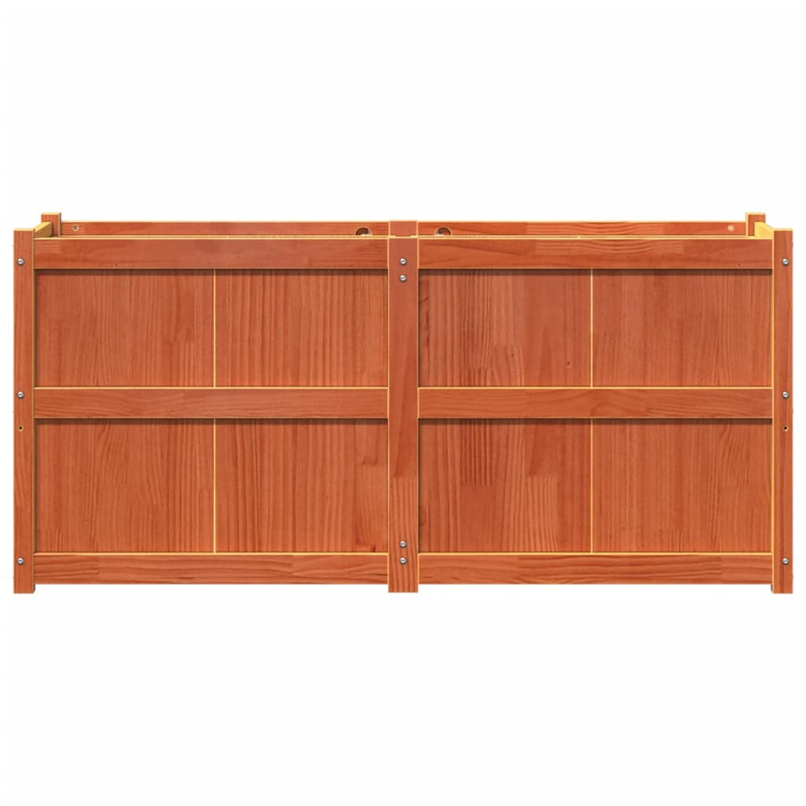 Plantenbak 150X50X70 Cm Massief Grenenhout Wasbruin Bruingrenen