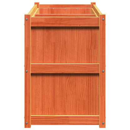 Plantenbak 150X50X70 Cm Massief Grenenhout Wasbruin Bruingrenen