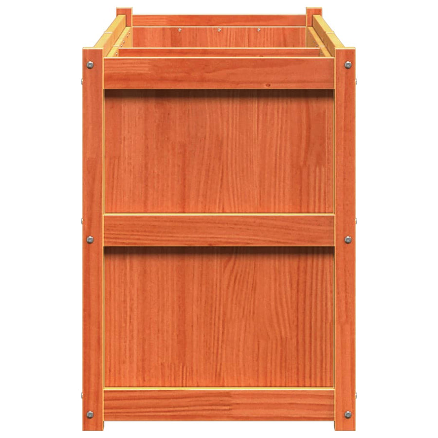 Plantenbak 150X50X70 Cm Massief Grenenhout Wasbruin Bruingrenen