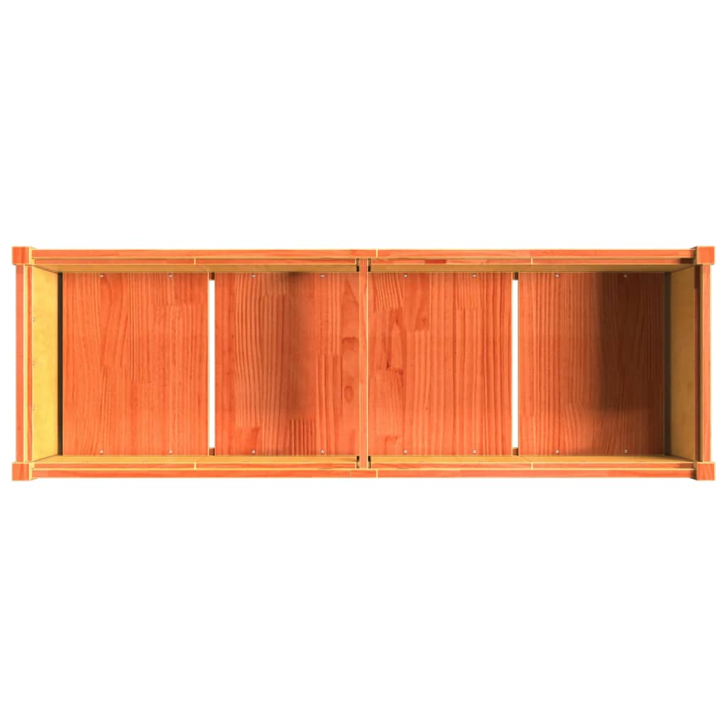 Plantenbak 150X50X70 Cm Massief Grenenhout Wasbruin Bruingrenen