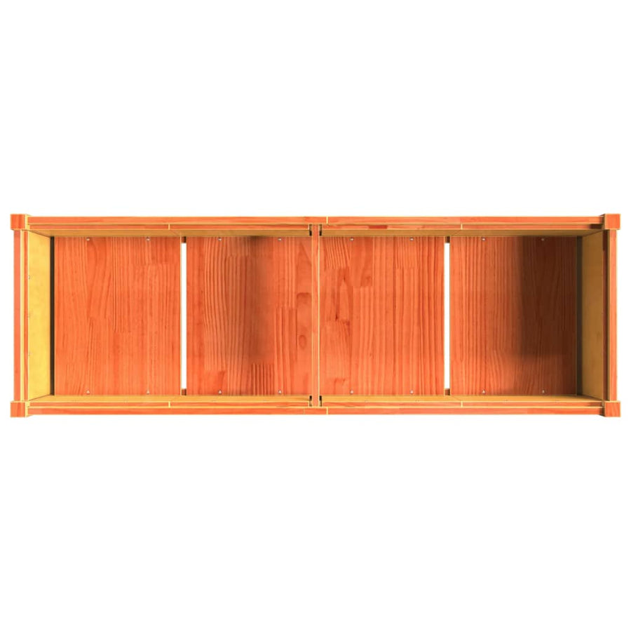 Plantenbak 150X50X70 Cm Massief Grenenhout Wasbruin Bruingrenen