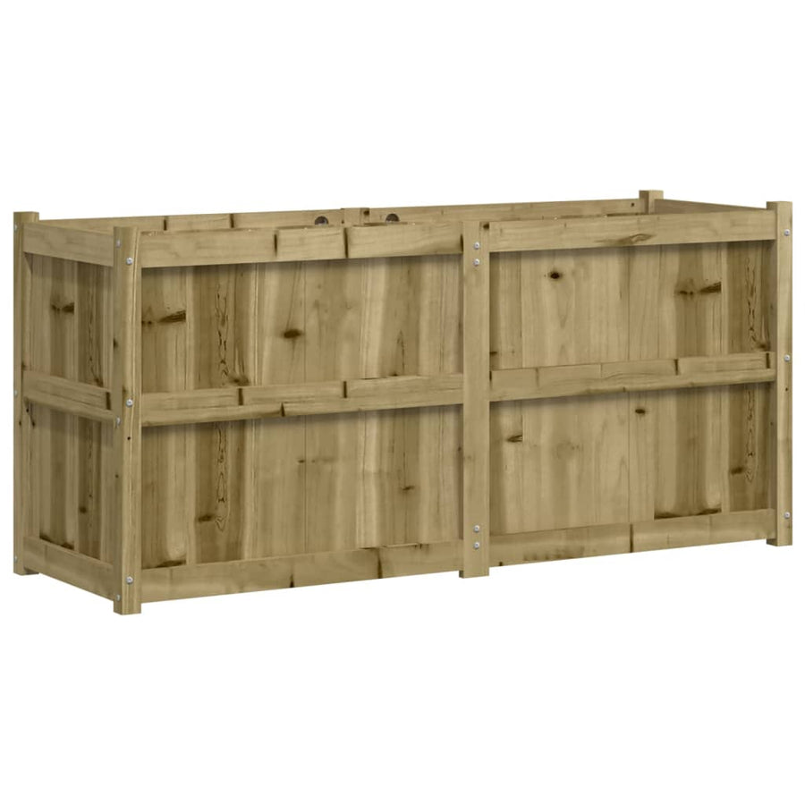 Plantenbak 50X50X70 Cm Geïmpregneerd Grenenhout Naturel geïmpregneerd
