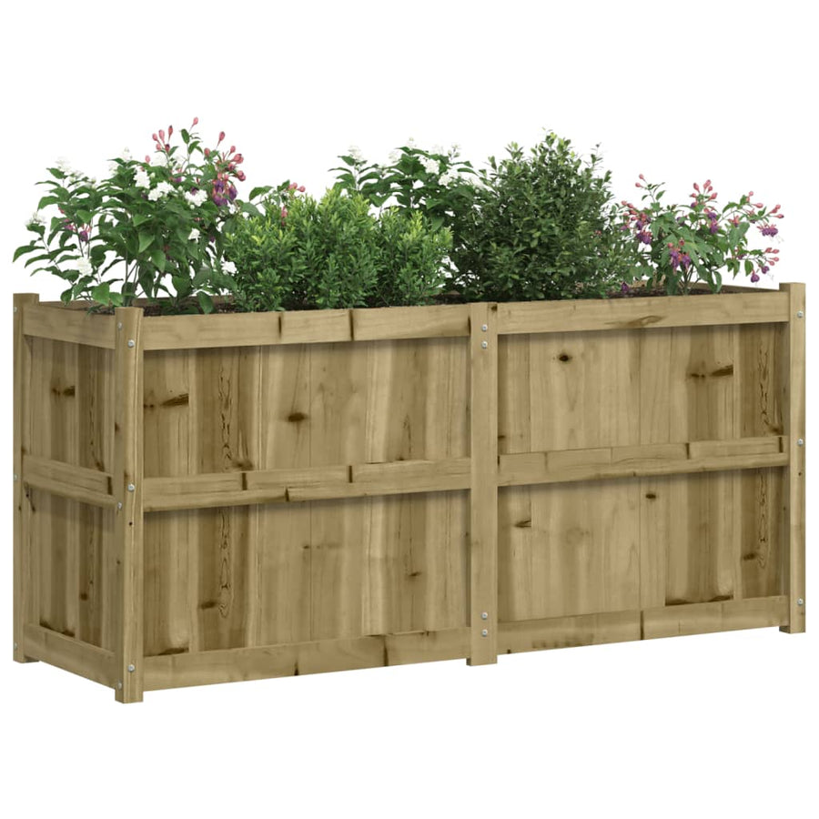 Plantenbak 50X50X70 Cm Geïmpregneerd Grenenhout Naturel geïmpregneerd
