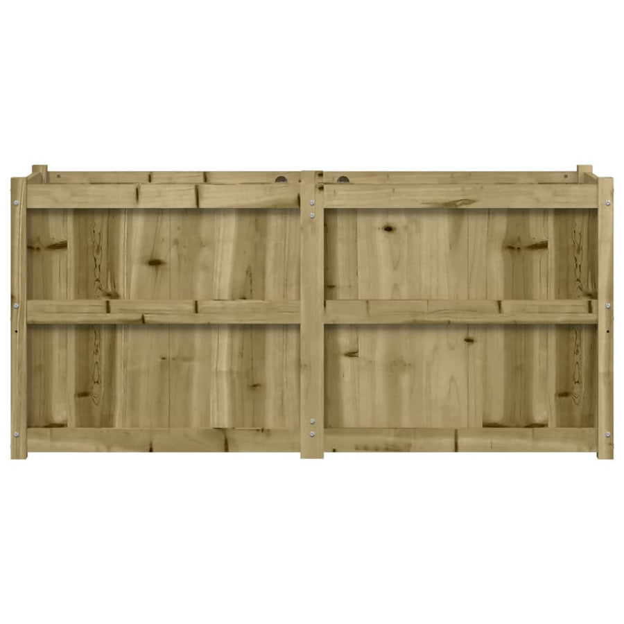Plantenbak 50X50X70 Cm Geïmpregneerd Grenenhout Naturel geïmpregneerd