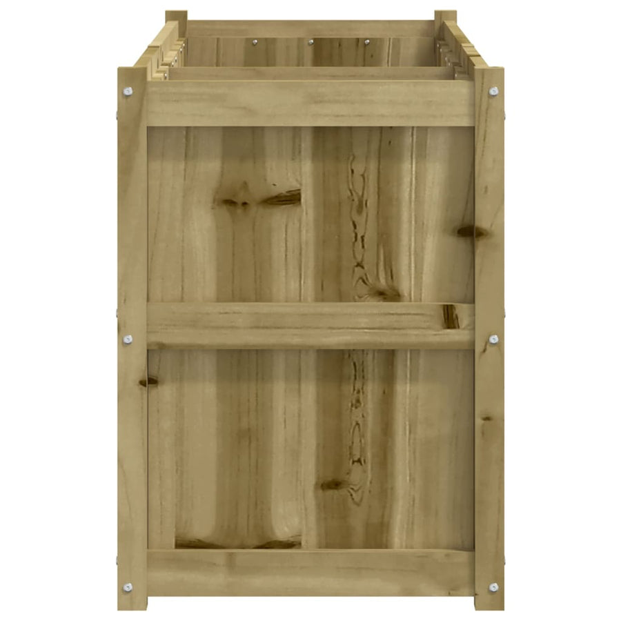 Plantenbak 50X50X70 Cm Geïmpregneerd Grenenhout Naturel geïmpregneerd