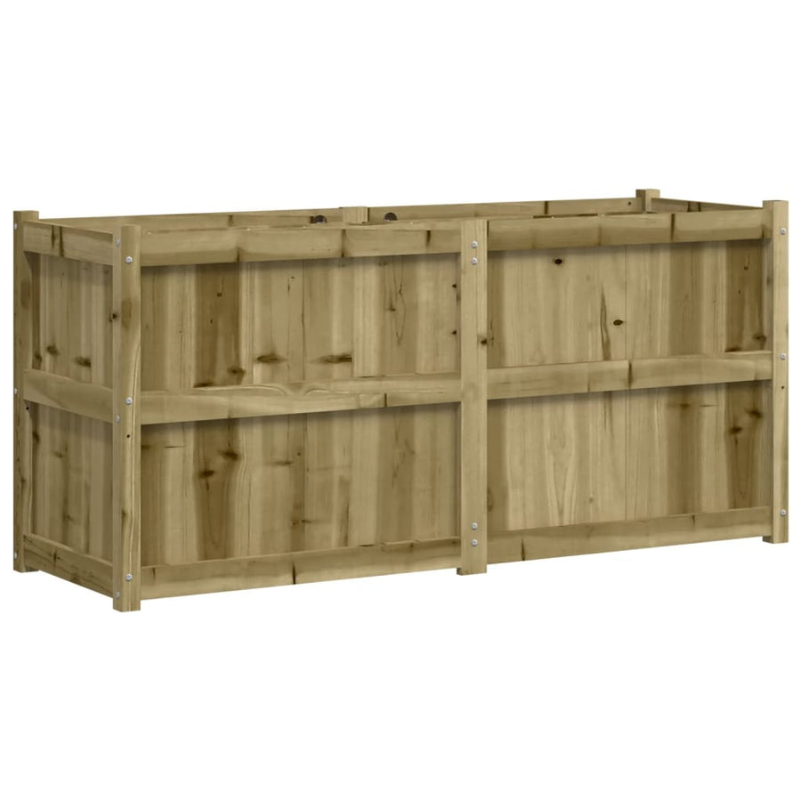 Plantenbak 50X50X70 Cm Geïmpregneerd Grenenhout Naturel geïmpregneerd