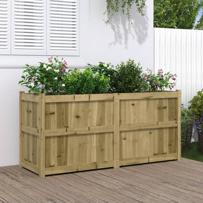 Plantenbak 50X50X70 Cm Geïmpregneerd Grenenhout Naturel geïmpregneerd