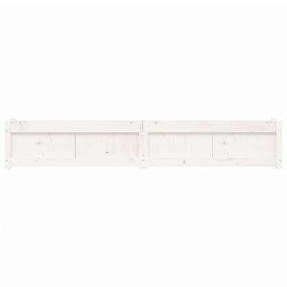 Plantenbak 180X31X31 Cm Massief Grenenhout Wit 1