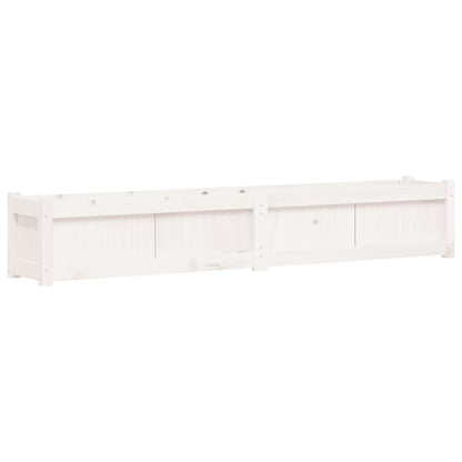 Plantenbak 180X31X31 Cm Massief Grenenhout Wit 1