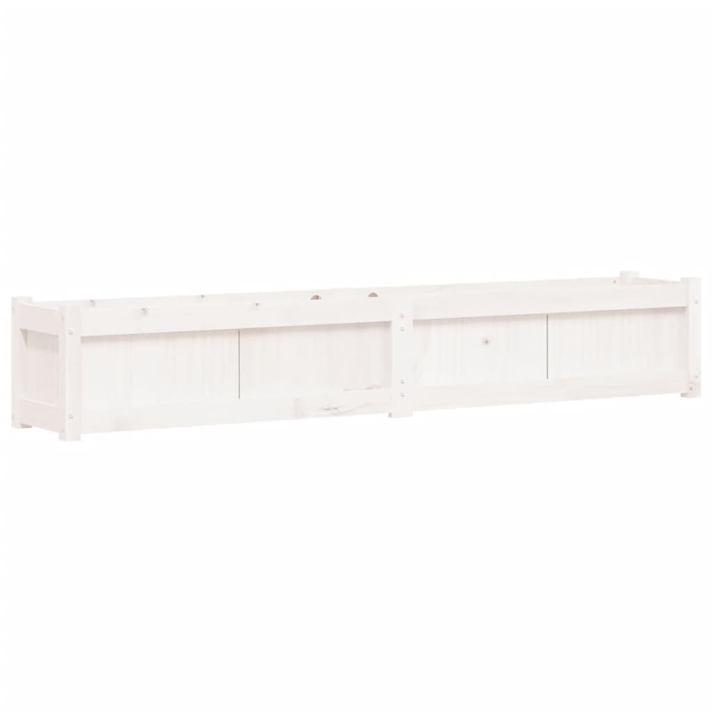 Plantenbakken Cm Massief Grenenhout Wit 2 Wit grenenhout