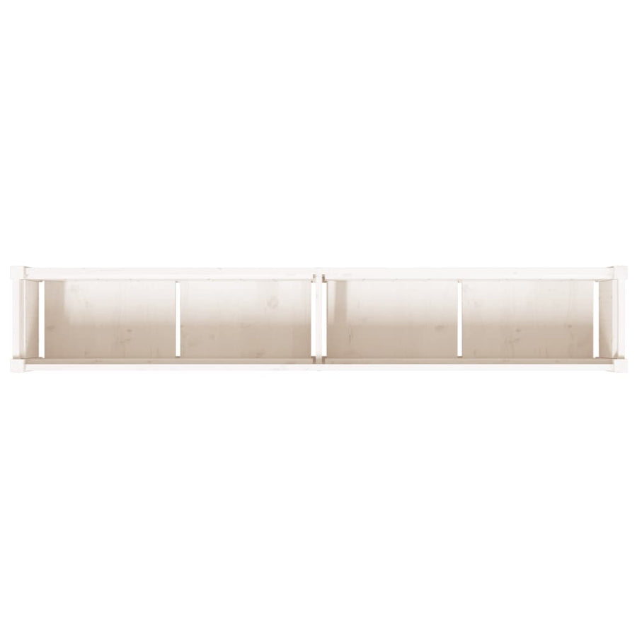 Plantenbakken Cm Massief Grenenhout Wit 2 Wit grenenhout