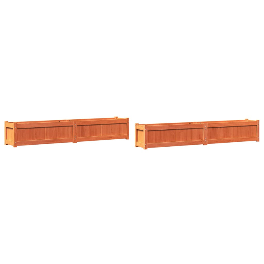 Plantenbakken 2 St Cm Massief Grenenhout Waxbruin