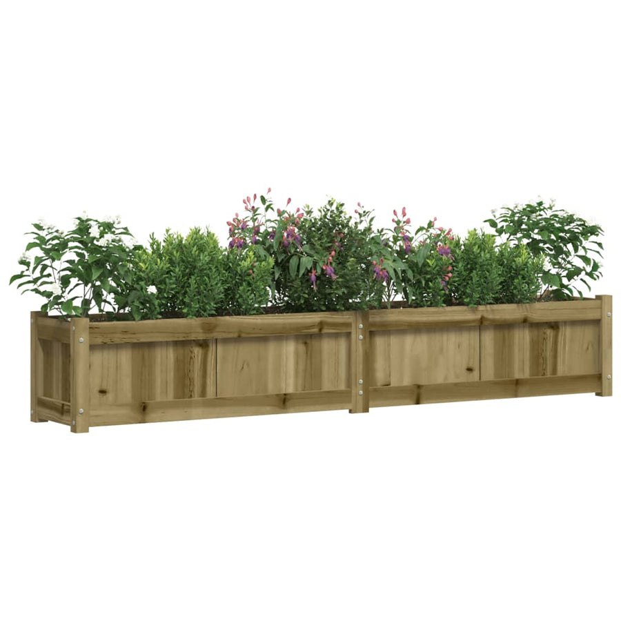 Plantenbak 80X3X3 Cm Geïmpregneerd Grenenhout 1 Naturel geïmpregneerd