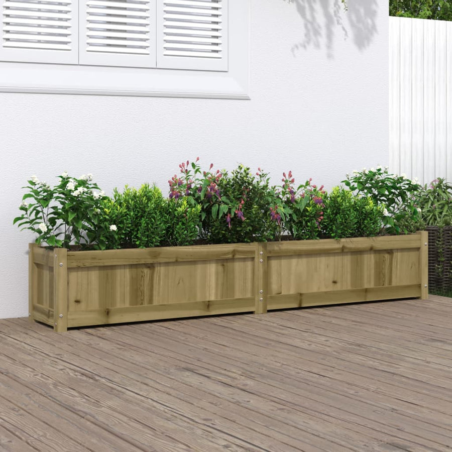 Plantenbak 80X3X3 Cm Geïmpregneerd Grenenhout 1 Naturel geïmpregneerd