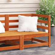 Tuinhoekbank massief grenenhout wasbruin 70x70x67 cm