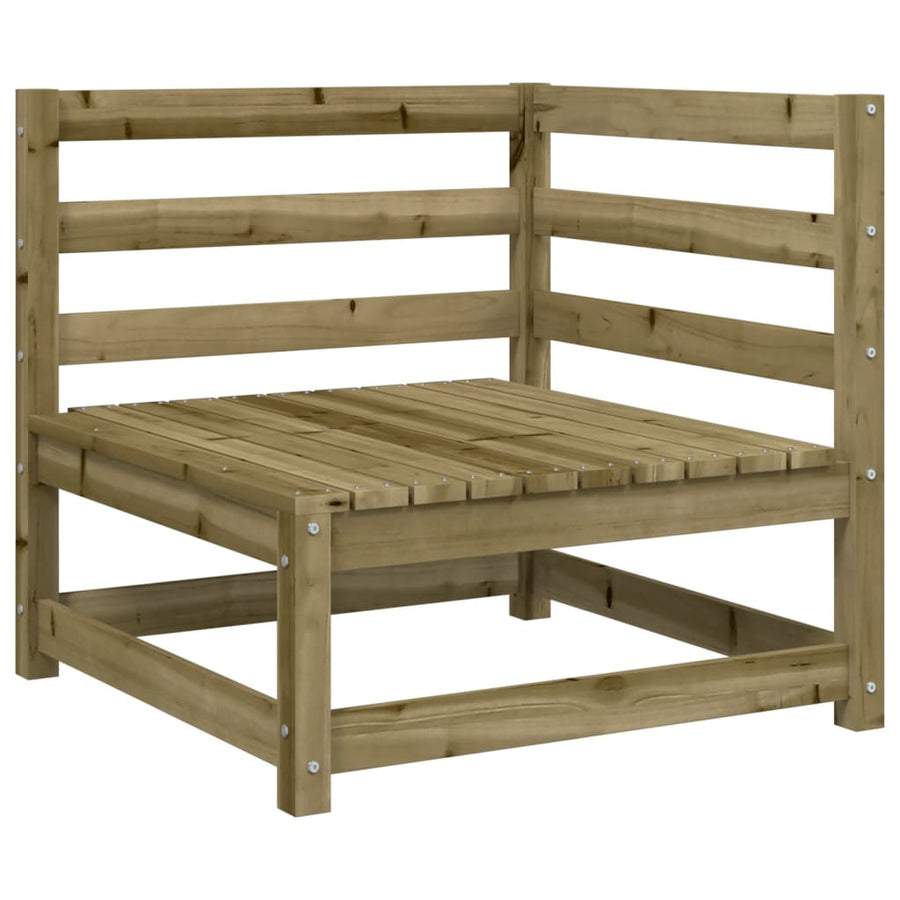 Tuin 70X70X67 Cm Geïmpregneerd Grenenhout Naturel geïmpregneerd Hoekbank