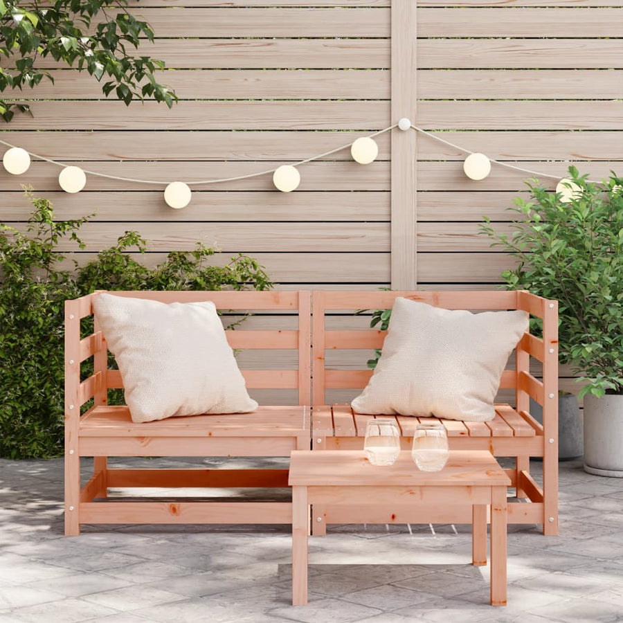 Tuinhoekbanken 2 St 70X70X67 Cm Massief Douglashout Natuurlijk douglashout Hoekbank (2 st)